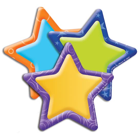 Eureka® Color My World Stars Paper Cut Outs, 6 Packs of 36